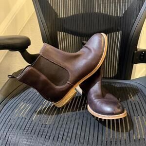 Brown leather Chelsea boots, Size US 7.5 #leather #chelseaboots